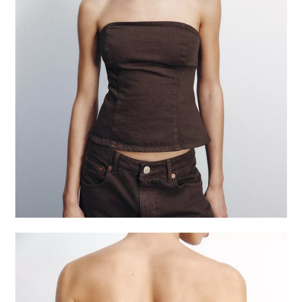 Brown Tube Top